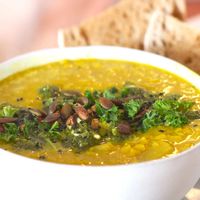 Incredible Vegan Dahl from Sunshine Yoga Studio in Penryn Falmouth at Sunshine Cafe & Yoga in Penryn