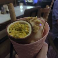 Trio colour ijs at Foodbar de Zoetekauw in Enschede