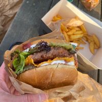 Vegan Cheeseburger   at Square Burger in Copenhagen
