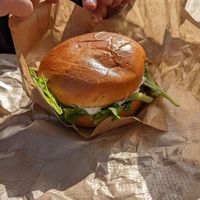 Truffle burger at Square Burger in Copenhagen