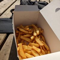 Huge & yummy fries portion at Square Burger in Copenhagen