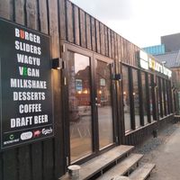 Restaurant outside at Square Burger in Copenhagen