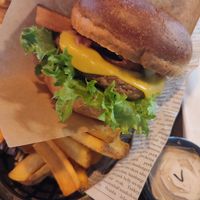 Bacon cheese burger at Square Burger in Copenhagen