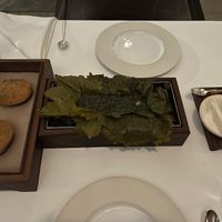 Pita and zaatar   at Eleven Madison Park in New York City