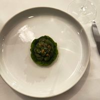 Fava and soy beans  at Eleven Madison Park in New York City