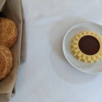 Bread and sunflower based butter at Eleven Madison Park in New York City