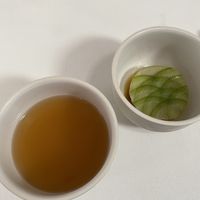 Dumpling and broth  at Eleven Madison Park in New York City