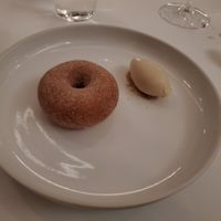 Fried Donut and Cinnamon Ice Cream at Eleven Madison Park in New York City