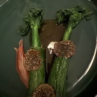 The gai lan was good, but that myoga was incredible  at Eleven Madison Park in New York City