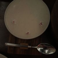 With strawberries  at Eleven Madison Park in New York City