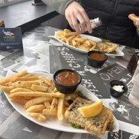   at Harbour Lights Fish & Chips in Falmouth