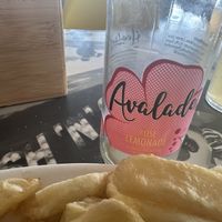 Rose lemonade   at Harbour Lights Fish & Chips in Falmouth