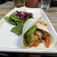 Wrap from a more useful angle.  Rice carrot, squash  at Etnofood in Oaxaca