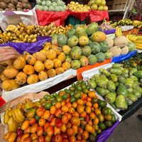 Fresh produce market at Etnofood in Oaxaca