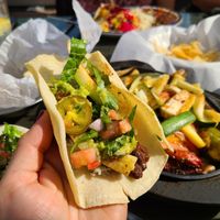 Vegetarian fajitas. No sour cream, no Mexican butter. at Loco Burro in Gatlinburg