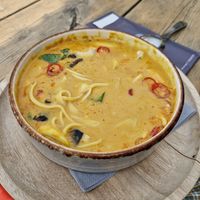 Kokos soep at Patagonia Beach in The Hague