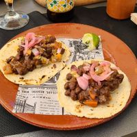 Black bean and sweet potato tacos at Vale Madres in Rota