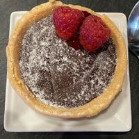 Chocolate orange tart at TJ's in Paignton