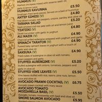 There are warm starters as well. at Doga Restaurant in Colchester