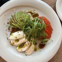 Avocado, Toatoe, Mozarella, Basil   at Doga Restaurant in Colchester