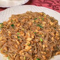 Sweet potato noodles with tofu  at Jia in Tenerife