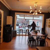 Window bar for people watching at Subculture Vegan Deli & Provisions  in Albany