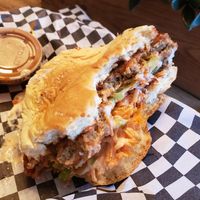 Bbq wing burger at Subculture Vegan Deli & Provisions  in Albany