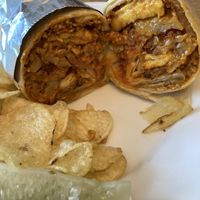 Cheesy Chorizo Potato Burrito  at Subculture Vegan Deli & Provisions  in Albany