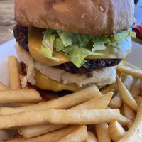 The Big Stack with home made patty. Delicious!  at Subculture Vegan Deli & Provisions  in Albany
