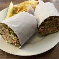 “chicken” salad wrap made GF  at Subculture Vegan Deli & Provisions  in Albany