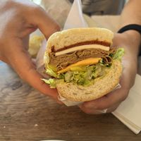 Italian Sandwich, the mozzarella melts in your mouth!  at Subculture Vegan Deli & Provisions  in Albany