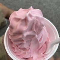 Strawberry and watermelon twist no a cup  at Knoebels - Dole Whips in Elysburg