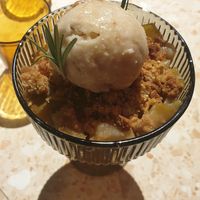 Pear crumble $14.00 at Yeah Boy in Windsor