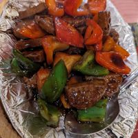 Veggie Sizzling Beef at Layang Layang in Milpitas