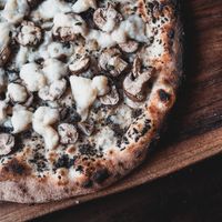 Magic mushy pizza at Piante Pizza in Brisbane