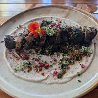 Wild mushroom skewer at Cultiva Pizza Shop - Greenhouse Restaurant in Nairobi
