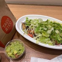 Burrito bowl and chips   at Taco Rico - Midtown in Tokyo