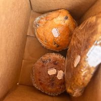 Muffin and cooked  at Deep Roots Market in Greensboro