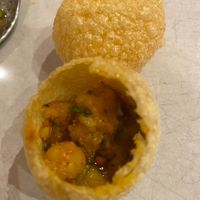 Gol gappa! Amazing starter my new favourite 💚 at The Bas Bar in Rochester