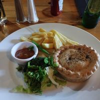 Curried sweet potato and spinach pie. at The Dolphin Tavern in Penzance