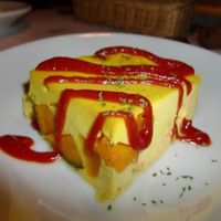 Tofu Spanish omelet with pumpkin at AIN SOPH.Ginza in Tokyo