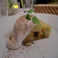 Pumpkin cake with soy whip cream at AIN SOPH.Ginza in Tokyo