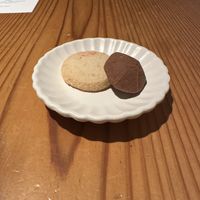 They brought cookies!  at AIN SOPH.Ginza in Tokyo