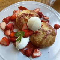 Strawberry Pancakes. I have dreams about these. They were so fluffy and fresh. I savored every bite    at AIN SOPH.Ginza in Tokyo