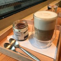 Tea time tiramisu and soy latte at AIN SOPH.Ginza in Tokyo