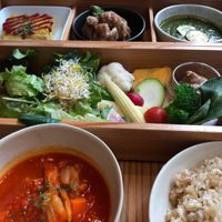 Vegan bento  at AIN SOPH.Ginza in Tokyo