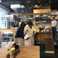 Inside the restaurant (when full is tight) at AIN SOPH.Ginza in Tokyo