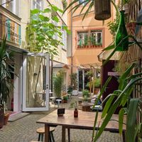 location at Cafe Hinterzimmer in Freiburg