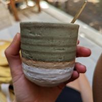 Beautiful cup at Cafe Hinterzimmer in Freiburg