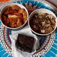 Orange Bowl + Brown Bowl + Brownie at Plan D - DWICH & Glace in Paris